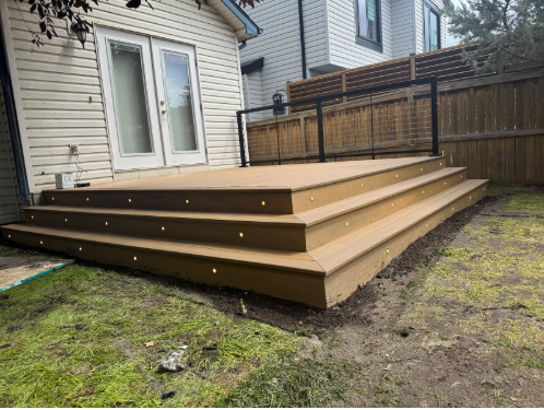 deck composite stairs