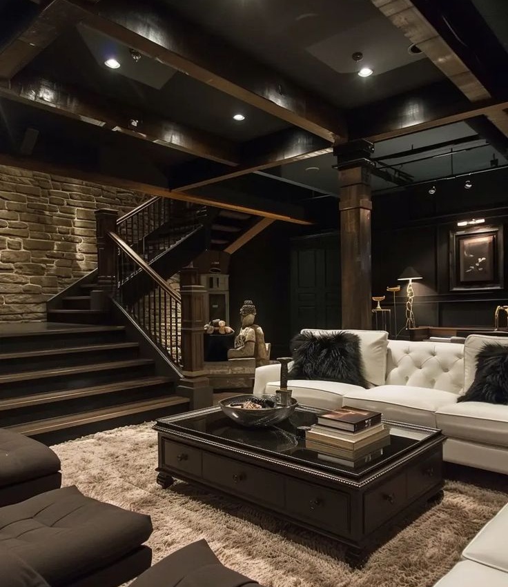 41 stunning modern basement remodel ideas edward…